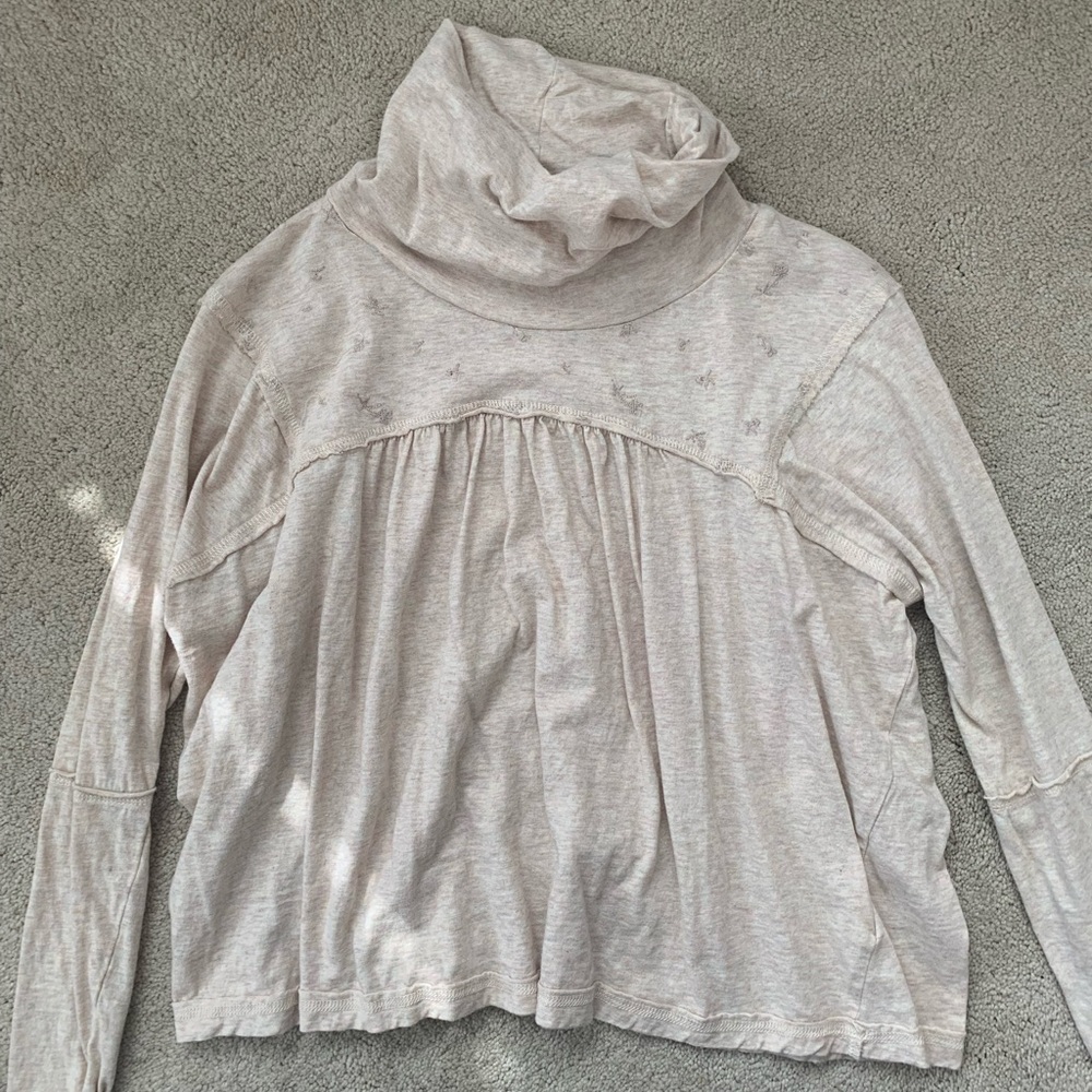 Altar’d State, Jersey Long Sleeve Turtleneck Top